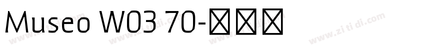 Museo W03 70字体转换
